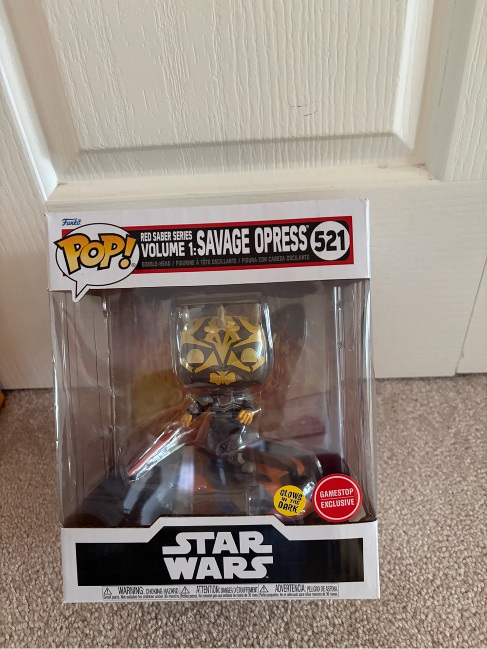 Star Wars Red Saber Series Savage Opress Funko Pop